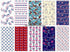 -25 Options- 100% Cotton Quilting Fabric Bundles 10pcs Fat Quarters 18”x21”-Medium Weight 5.2 oz- for Quilting, Sewing Project, Patchwork, DIY Cra...