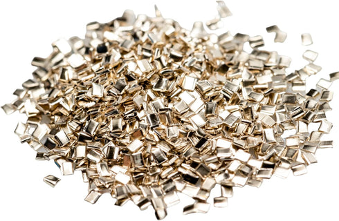 Silver Chip Solder (Easy) 3 grams (~2000 pcs) 0.5 x 1.0 x 0.25mm Ultra Tiny Made in USA by CRAFT WIRE...