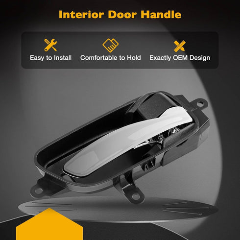 Gledewen Interior Door Handle Front Rear Right Passenger Side | for 2013-2017 Nissan Altima Pathfinder, 2015 2017 Nissan Titan, 2016-2017 Titan XD...