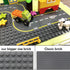 Feleph Road Baseplate for Bigger Size Building Blocks, 12 Studs for 7.5 Inches City Street Base Plate, Stackable Board for Larger Building Blocks ...