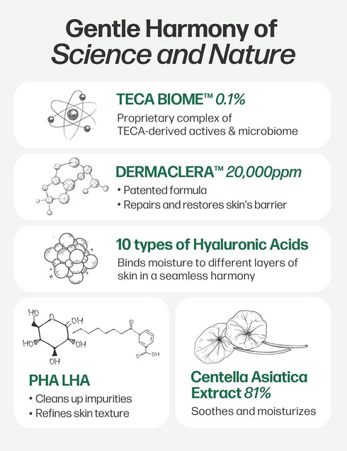 The A’VVE Derma Teca Biome Toner | Korean Skin Care Toner for Face w/Centella Asiatica | Vegan Exfoliating Toner | Hydrating Toner for Dry Sensiti...