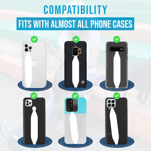 Universal Phone Grip Strap |Pack of 2| Reversible Phone Hand Strap for Phone Cases as Phone Loop Holder| Secure Handling by Comfortable Phone Stra...