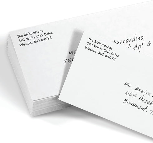 LUXPaper #9 Slimline Invitation Envelopes | Peel & Press | 3 7/8" x 8 7/8" | Bright White | 80lb. Text | 50 Qty...