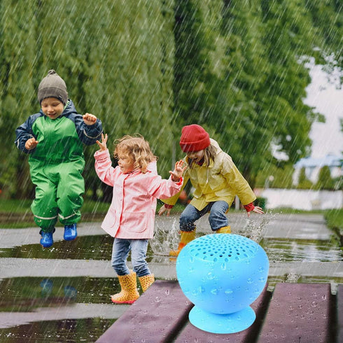 ArtCreativity Waterproof Suction Bluetooth Speaker for Kids and Adults, 1PC, Portable Bluetooth Speaker with Microphone, Wireless Rechargeable Spe...