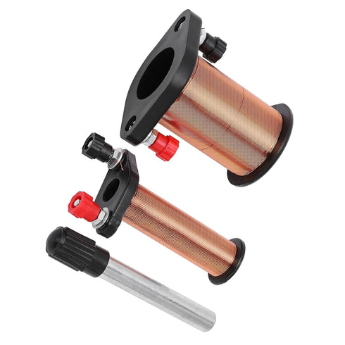 Electromagnetic Induction Coil, Induction Coil Electromagnet Kit, Demonstration Teaching with Primary Secondary Cylindrical Iron Core Physics Tran...