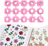 Keoker Mini Polymer Clay Cutters - 15 Shapes Mini Flower Polymer Clay Cutters for Earrings Making, Leaf Clay Earring Cutter Set, Clay Cutters for ...