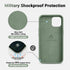 AOTESIER iPhone 12 Pro Max Phone Case,Premium Soft Liquid Silicone Rubber Full-Body Protective Bumper Case with [Soft Anti-Scratch Microfiber Lini...