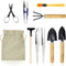 Bonsai Set 10 PCS-Mini Gardening Tools Kit for Indoor Outdoor Bonzai Include Pruner, Fold Scissors, Mini Rake, Tweezers, Cleaning Brush...
