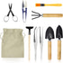 Bonsai Set 10 PCS-Mini Gardening Tools Kit for Indoor Outdoor Bonzai Include Pruner, Fold Scissors, Mini Rake, Tweezers, Cleaning Brush...