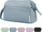 Narwey Large Women Makeup Bag Wide-open Make up Bag Travel Cosmetic Organizer Toiletry Bag for Cosmetics Toiletries Accessories (Greyish Blue)...