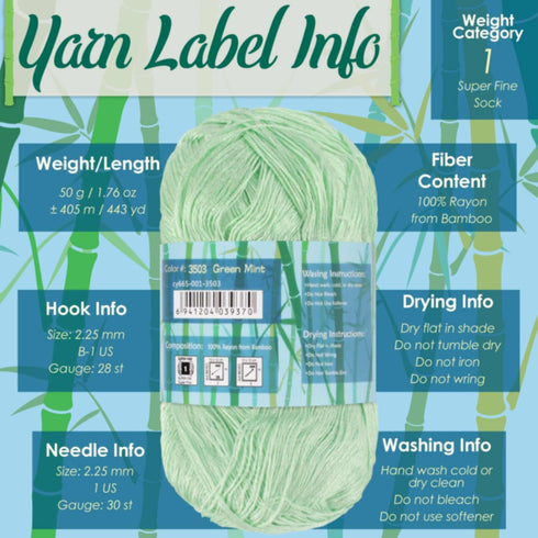 JubileeYarn Bamboo Dynasty - 50g/Skein Fingering Weight Bamboo Rayon - 3305 Primrose Pink - 2 Skeins...