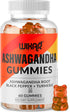 Ashwagandha Gummies with Turmeric and Black Pepper Extract - Herbal Gummy Supplement - 60 Gummies...