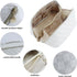 Travel Makeup Bag,Large Capacity Cosmetic Bags for Women,Waterproof Portable Pouch Open Flat Toiletry Bag Make up Organizer with Divider (White)...