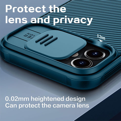 imluckies Compatible with iPhone 12 Pro Max Case with Camera Cover, Hard PC Back & Soft Bumper, Protective & Slim Fit, Camera Protection Case for ...