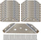 Universal Stainless Steel Furniture Corner Connector Heavy Duty Corner Bracket,8Pcs Angle Brackets Hardware Bracket Silver Metal Corner Braces for...