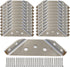 Universal Stainless Steel Furniture Corner Connector Heavy Duty Corner Bracket,8Pcs Angle Brackets Hardware Bracket Silver Metal Corner Braces for...