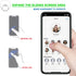 Phone Ring Holder - JCHIEN Transparent Universal Finger Grip Kickstand Cell Phone Ring Stand Holder Compatible with iPhone Samsung Smartphones 2 P...