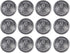 12Pcs Metal Buttons Domineering Skull Buttons Casual Suit Windbreaker Casual 25mm Button (Antique Silver)...