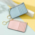 Earnda Card Holder Keychain Slim Front Pocket Wallet for Women Card Case for Purse Blue...