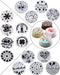 15-Pack Magnoloran Wedding Cake Stencils Cake Templates Spray Floral Cake Molds, Baking Tools, Dessert Decorating Molds...
