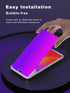 Compatible for iPhone 14 Pro Privacy Screen Protector 6.1 Inch, Purple Gradient Anti Spy Anti Blue Light HD Screen Protector Tempered Glass Easy I...