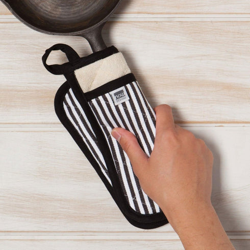 Now Designs by Danica Superior Potholder | Narrow Stripe Black...