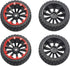 4Pack ShareGoo OD 2.55" 12mm Hex Wheel Rims & Rubber Tires Set Compatible with HSP Redcat HPI Tamiya 1/10 RC On-Road Touring Drift Car...