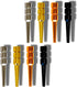 Metal Cribbage Pegs for Cribbage Board Game. Work with Regular Peg Board 1/8 Hole Size Like Bicycle Board Games. Pack of 8 Crib pegs....