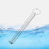 5Pcs Aluminum Alloy Container with Keychain, 4.33 x 0.55 x 0.55 Inches Pocket Waterproof Metal Storage Holder Case...