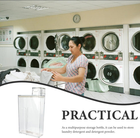 Ipetboom Laundry Dispenser Laundry Dispenser?1 Pc Refillable Laundry Container Transparent Liquid Dispenser Laundry Canister...
