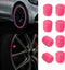 8PCS Tire Valve Caps, Tire Valve Stem Caps, Noctilucous Tire Air Caps Cover Fluorescent Glow in The Dark, Illuminated Auto Wheel Valve Stem Cap Ca...
