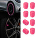 8PCS Tire Valve Caps, Tire Valve Stem Caps, Noctilucous Tire Air Caps Cover Fluorescent Glow in The Dark, Illuminated Auto Wheel Valve Stem Cap Ca...