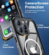 Design for iPhone 15 Pro case Waterproof 6.1'', Full Body Dust Proof Shockproof Phone Case Cover with Screen Protector- Black...