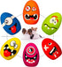 Squeaky Dog Toys for Small Dogs, Mini Dogs, Soft Latex Dog Squeaky Toys, Smile Squeaky Dog Balls, Egg Dog Toys Balls 6pcs (1.89 * 1.89 * 2.56inch,...