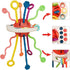 Montessori Toys, Food Grade Silicone Pull String Activitys, Developmental Pulling Teething Baby Sensory Toy, Car Seat Airplane Travel Toddler Boy ...