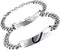 Flongo Men's Womens 2PCS Real Love Stainless Steel Couples Matching Heart Link Wrist Valentine Love Engagement Promise Gift Bracelet...