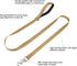 Reflective Nylon Dog Leash for Walking,Strong Dog Leash with Padded Handle for Medium and Large Dogs,4 FT,Camel...