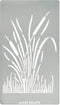 Aleks Melnyk No.279 Metal Stencil, Patterns, Bush Reeds, Small Stencil, 1 PC, Template for Wood Burning, Engraving, Crafting, Scrapbook, Art, Orna...
