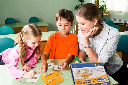 BOHS Spanish Literacy Wiz Spelling Game - Espanol Lower Case 60 Flash Cards - Preschool Language Learning Educational Toys...