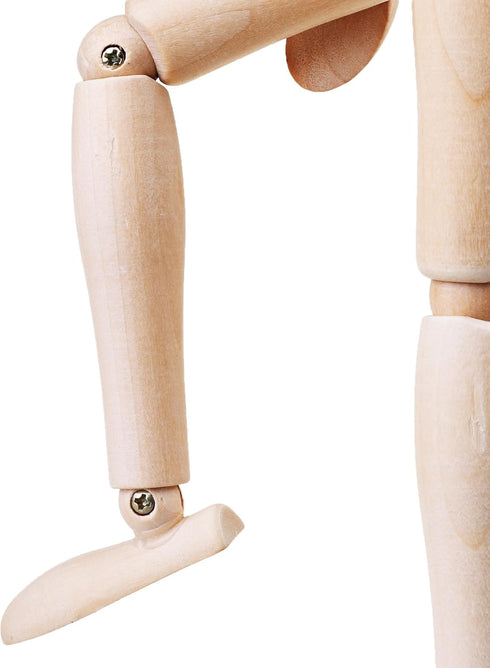 Cosmos 12" Wooden Articulated Figure Manikin Articulated Mannequin Artist Drawing Mannequin Model for Drawing Sketching Painting, with Stand/Base...