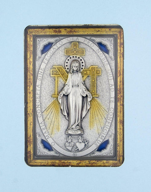 Venerare 5.5" x 4" Framed Miraculous Medal Wall Shrine...