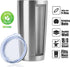 DOMICARE 20oz Stainless Steel Tumbler Bulk with Lid, Double Wall Vacuum Insulated Travel Mug, Powder Coated Coffee Cup, Stainless Steel, 1 Pack...