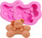 2 Pieces 3D Puppy Dog Soap Molds, Food Grade Chocolate Icing, Biscuit Decor, Polymer Clay Fondant Cake Baking Moulds...
