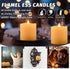 GINROGD Flameless Candles with Remote Timer Battery Operated Candles Flickering Led Pillar Fake Candles 3-inch Real Wax for Home Decor Ivory Holid...