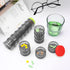 7 Day Pill Organizer Case Stackable Weekly Supplements Vitamins Pills Holder Dispenser Large Translucent Black with Extra Lid...