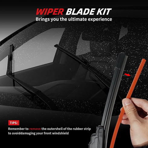 OTUAYAUTO Premium Windshield Wiper Blades - Replacement for Subaru Forester 2012-2018, Outback 2015-2019 Perfect Fit, All-Weather Performance, J/U...
