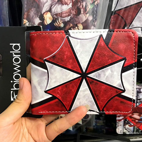 Umbrella Corporation Themed Logo PU Leather Wallet Bi-fold Wallet for Men (style A)...