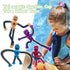Pop Tubes Robot Fidget Toys 12 Packs Telescopic Suction Cup Stretchy Robots Toys Autism Sensory Shape Changing Toys for Toddlers Kids Party Favors...
