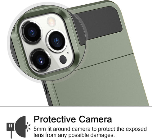 Vofolen Compatible with iPhone 12 Pro Case Wallet 5G Cover Credit Card Holder ID Slot Sliding Back Pocket Anti-Scratch Dual Layer Protective Compa...