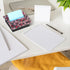 Rhinestone Self Stick Note Dispenser 4 x 4 Inches Pop up Note Pad Holders with Leopard Print Top Sticky Memo Holder for Office Home Classroom Desk...